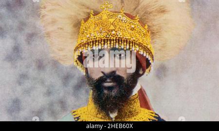 HAILE SELASSIE (1892-1975) comme empereur d'Éthiopie vers 1930 Banque D'Images