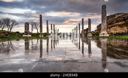 ancienne ville d'aphrodisias le jour des pluies Banque D'Images