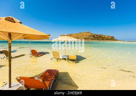 Belles plages de Grèce - Crete Balos Bay Banque D'Images