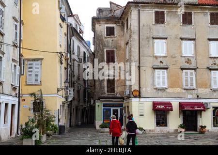 Piran (Pirano) est une ville du sud-ouest de la Slovénie sur le golfe de Piran sur la mer Adriatique.C'est l'une des trois grandes villes de l'Istrie slovène.TH Banque D'Images