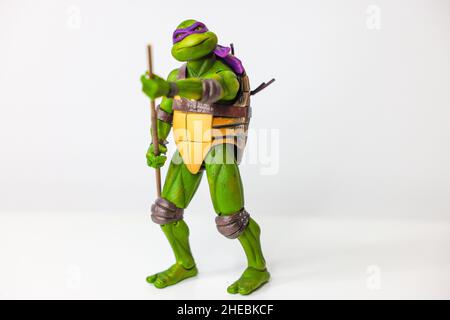 Figurine d'action Ninja Turtle, une adolescente mutante Banque D'Images