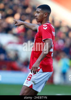 LONDRES, Royaume-Uni, JANVIER 09 : Mason Burstow de Charlton Athletic lors de la coupe FA troisième tour entre Charlton Atheltic et Norwich City à Banque D'Images