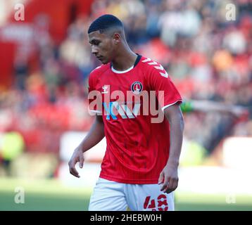 LONDRES, Royaume-Uni, JANVIER 09 : Mason Burstow de Charlton Athletic lors de la coupe FA troisième tour entre Charlton Atheltic et Norwich City à Banque D'Images