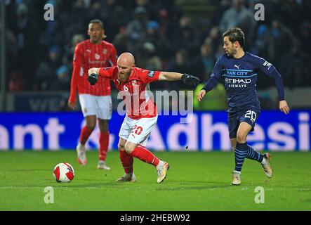 Photo Gareth Williams/AHPIX LTD, football, Emirates FA Cup 3rd Round, Swindon Town v Manchester City, The County Ground, Swindon, Royaume-Uni, 07/01/2022,K. Banque D'Images