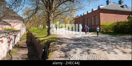 Printemps dans la forteresse de la mer de Suomenlinna, Helsinki, Finlande Banque D'Images