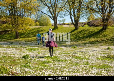 Printemps dans la forteresse de la mer de Suomenlinna, Helsinki, Finlande Banque D'Images