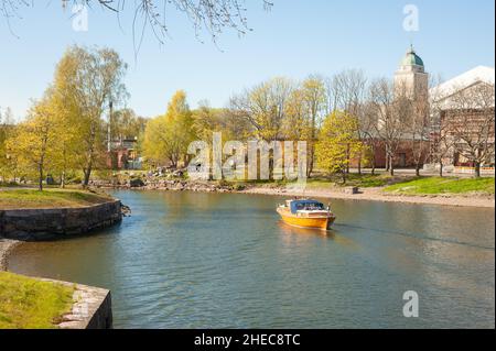 Printemps dans la forteresse de la mer de Suomenlinna, Helsinki, Finlande Banque D'Images