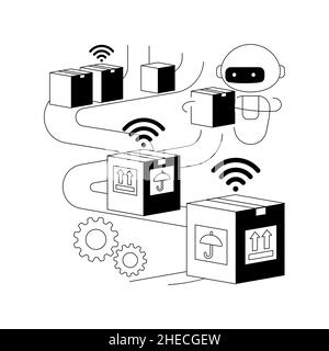 Systèmes de tri illustration abstraite du vecteur de concept. Illustration de Vecteur