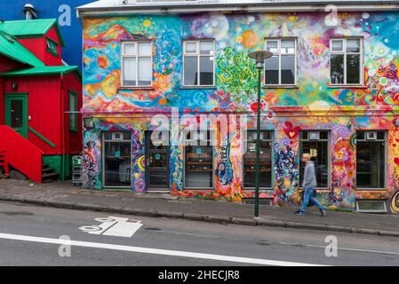 Islande, région de la capitale, Reykjavik, Frakastigur, Braud & Co,boulangerie Banque D'Images