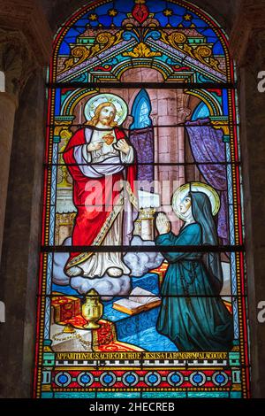 France, Nievre, Saint-Révérien, village sur la via Lemovicensis ou Vezelay Way, l'une des voies principales vers Saint-Jacques de Compostelle, église romane Saint-Révérien du 12th siècle, site de Clunac Banque D'Images