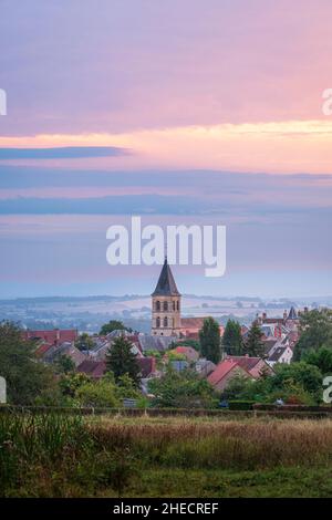 France, Nievre, Saint-Révérien, village sur la via Lemovicensis ou Vezelay, l'une des voies principales vers Saint-Jacques-de-Compostelle Banque D'Images