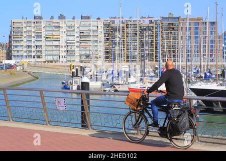 Belgique, Flandre Occidentale, Blankenberghe, marina Banque D'Images