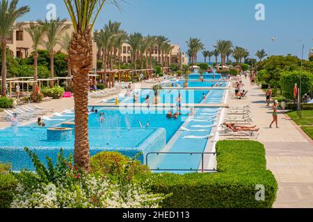 Egypte, région de la Mer Rouge, Hurghada, Hotel Jaz Aquamarine Resort Banque D'Images