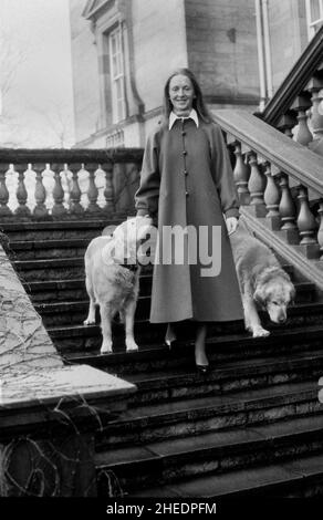 Lady Penelope Cobham au Hagley Hall 1989 Banque D'Images