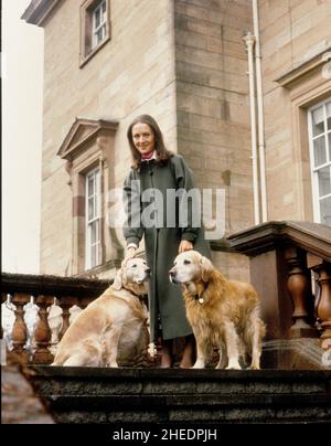 Lady Penelope Cobham au Hagley Hall 1989 Banque D'Images