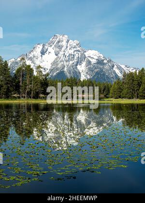 Coulter Lake dans le parc national de Grand Teton, Wyoming, États-Unis. Banque D'Images