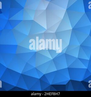 arrière-plan triangle bleu. illustration géométrique vectorielle. modèle de présentation Banque D'Images