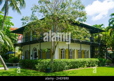 Key West, maison d'Ernest Heminway Banque D'Images