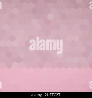 Illustration moderne sur fond hexagonal abstrait pastel.Style polygonal. Banque D'Images