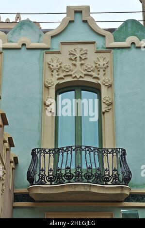 Tour Riera à Malgrat de Mar dans la province de Barcelone, Catalogne, Espagne, région de Maresme Banque D'Images