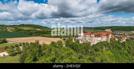 Harburg est une ville du district de Donau-Ries dans la Souabe.Il est situé dans la vallée de la Wörnitz entre Nördlingen et Donauwörth. Banque D'Images