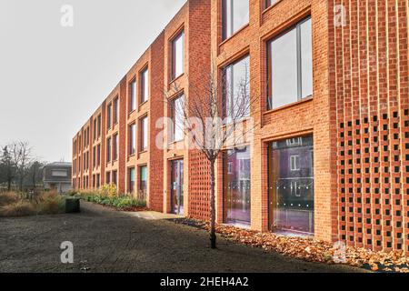 Le bâtiment Dorothy Garrod du Newnham College, un collège exclusivement féminin, de l'université de Cambridge, en Angleterre. Banque D'Images