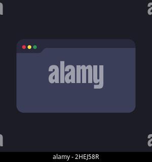 Illustration vectorielle de la fenêtre Internet.CONCEPTION INFORMATIQUE Illustration de Vecteur