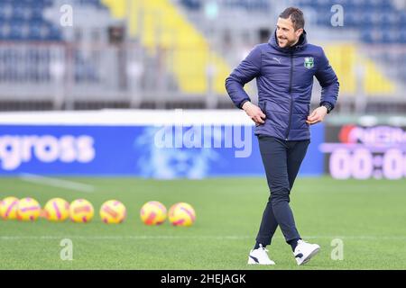 Alessio Dionisi (entraîneur en chef Sassuolo) pendant le FC Empoli contre US Sassuolo, football italien série A match à Empoli, Italie, janvier 09 2022 Banque D'Images