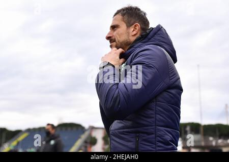 Alessio Dionisi (entraîneur en chef Sassuolo) pendant le FC Empoli contre US Sassuolo, football italien série A match à Empoli, Italie, janvier 09 2022 Banque D'Images