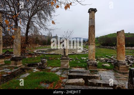 ancienne ville d'aphrodisias le jour des pluies Banque D'Images