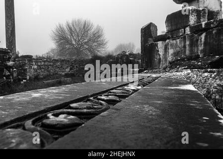 ancienne ville d'aphrodisias le jour des pluies Banque D'Images