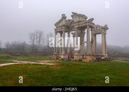 ancienne ville d'aphrodisias le jour des pluies Banque D'Images