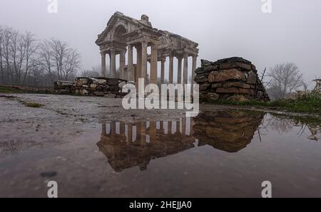 ancienne ville d'aphrodisias le jour des pluies Banque D'Images