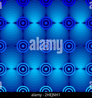 Un arrière-plan luxueux et bleu circulaire avec un effet de gradation Illustration de Vecteur