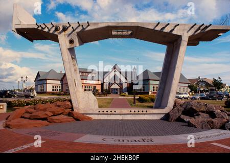 Pièces de pont dans le centre d'accueil de l'Île-du-Prince-Édouard Canada Banque D'Images