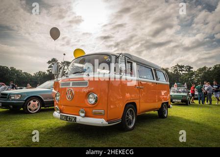 Campervan VW exposé Banque D'Images