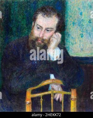 Alfred Sisley (1839-1899) par Pierre-Auguste Renoir, huile sur toile, 1876 Banque D'Images