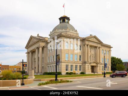 Liban, Indiana, États-Unis - 23 août 2021 : le palais de justice du comté de Boone Banque D'Images