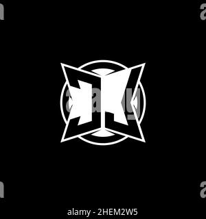 Lettre du logo CL Monogram avec design simple et moderne.Logo rond monogramme. Illustration de Vecteur