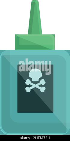 Vecteur de dessin animé d'icône de gel chimique.Bouteille de nettoyant.Toilette propre Illustration de Vecteur