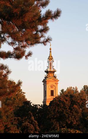 Cathédrale église Saint-Michel détail de l'architecture à Belgrade, Serbie.Belgrade est la plus grande ville d'Europe du Sud-est. Banque D'Images