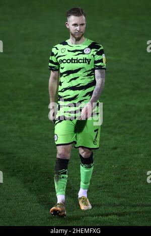 NAILSWORTH, ROYAUME-UNI.JAN 11th Ben Stevenson des Forest Green Rovers photographiés lors du match Sky Bet League 2 entre Forest Green Rovers et Colchester United au New Lawn, Nailsworth, le mardi 11th janvier 2022.(Crédit : Kieran Riley | INFORMATIONS MI) crédit : INFORMATIONS MI et sport /Actualités Alay Live Banque D'Images