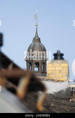 Blick auf die Turmhaube des Reichenbacher Turm à Görlitz Banque D'Images