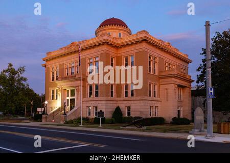 Williamsport, Indiana, États-Unis - août 23 2021 : le palais de justice du comté de Warren Banque D'Images