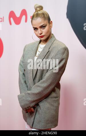 Madrid, Espagne.11th janvier 2022.Tatiana Delalvz participe à la première de 'Raphaelismo' au Callao Cinema à Madrid.Crédit : SOPA Images Limited/Alamy Live News Banque D'Images