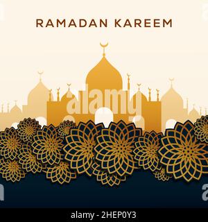 ramadan kareem carte de vœux conception fond. vecteur conception. ramadan kareem vecteur Illustration de Vecteur