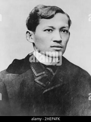 Portrait de Jose Rizal ( 1861 -1896 ) révolutionnaire philippin et polymathe, c1885 Collection Privée Banque D'Images