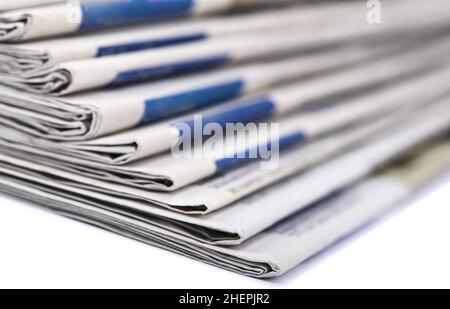 Pile de journaux Banque D'Images