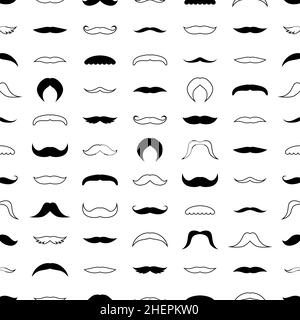 Arrière-plan transparent avec moustaches, illustration vectorielle Illustration de Vecteur