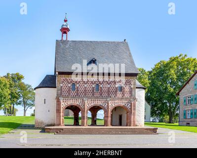 Salle du roi du célèbre monastère de Lorsch à Lorsch à Hesse, en Allemagne Banque D'Images